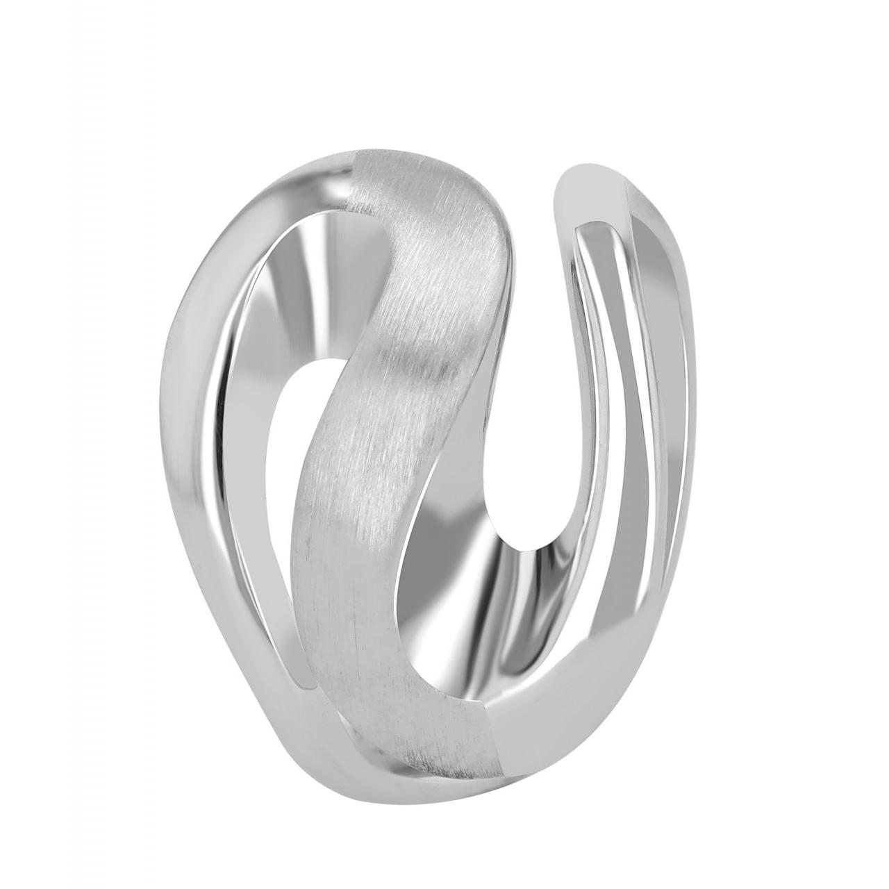 Anillo Mujer Prateado em Prata de Lei 925 Banhado a Ródio - Tam.62 - 0074