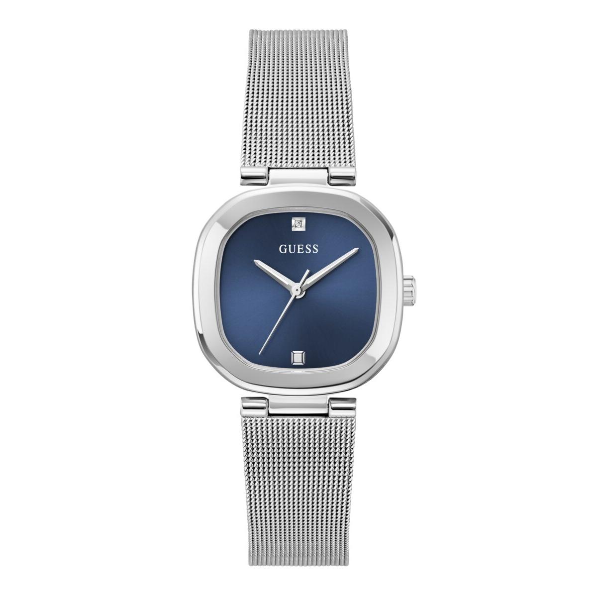 Guess Reloj Mujer Caja De Acero Reciclado Pulsera Acero Reciclado De Color Plata Resistente Al Agua 3 Atm Gw0768l1