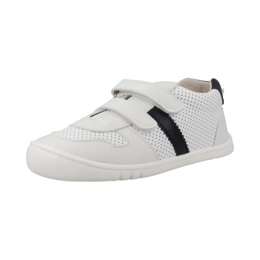 Zapatos primeros pasos bebé niño PIRUFIN PF351-5 Zapato Dos Velcros BLANCI/MARINO 34681 25V