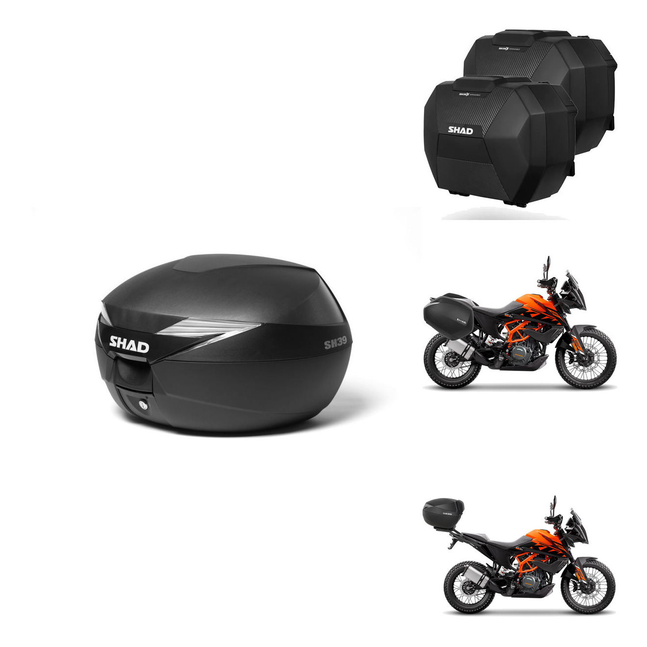 Maletas Sh38x Carbon + Herraje Baul + He KIT-576840