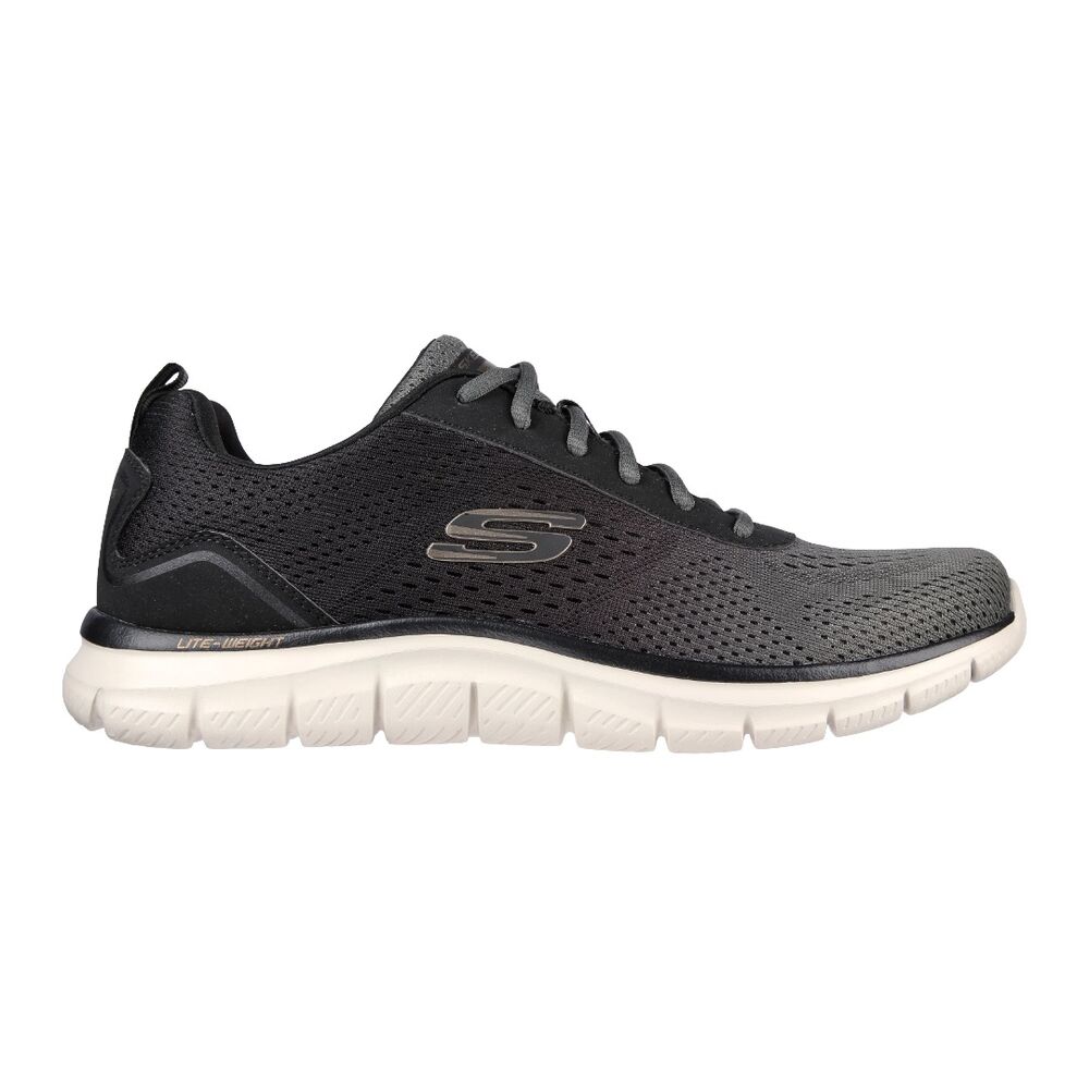 Zapatillas Skechers Verdes y Negras Track - Ripkent Olive Black Cómodas y Ligeras