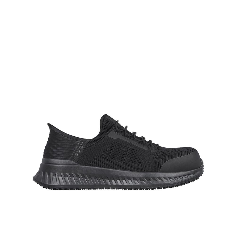 Skechers Slip-ins Tilido Fletchit Zapatillas para mujer negras en textil y sintético 86588
