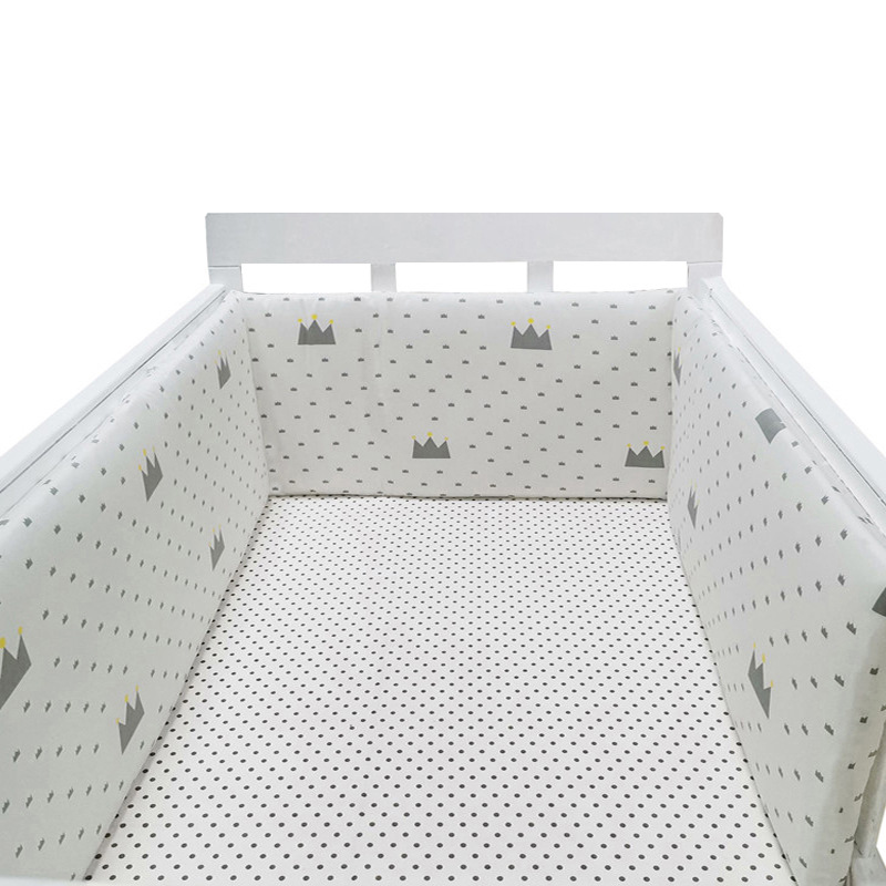 Om Home Protector de cuna Chichonera Para Bebe, Barrera de Cama de Algodón Para recien nacidos, cojeo de trenza, CUNA Para El Bebe