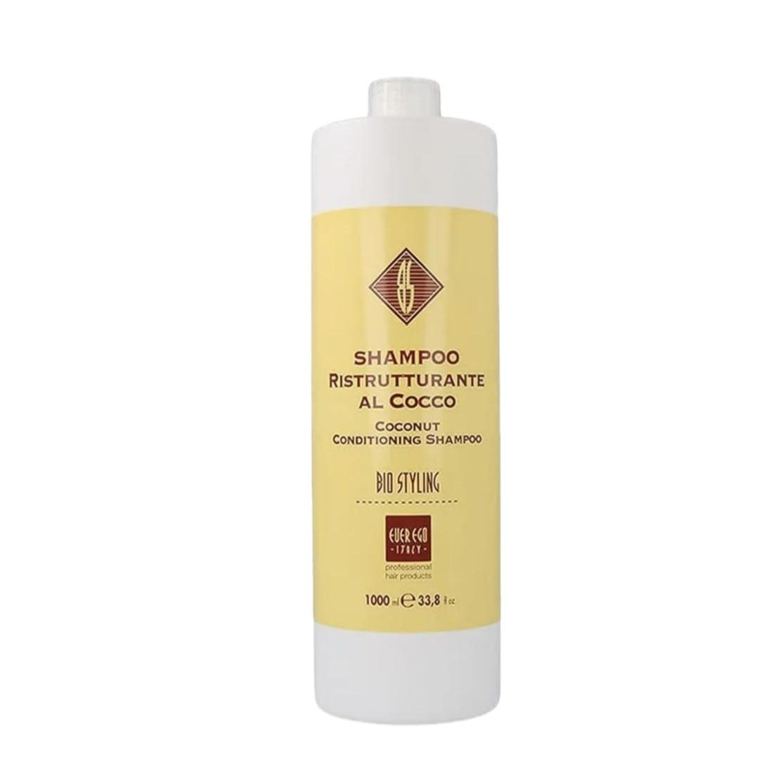 Everego Italy Coconut Pack Champú Champu Bio styling Shampoo 1000ml + Mascarilla Mascara 1000ml – Alterego Ever Ego Coco Coconut Hidratante Cabello Seco Tratado – Ristrutturante al Cocco