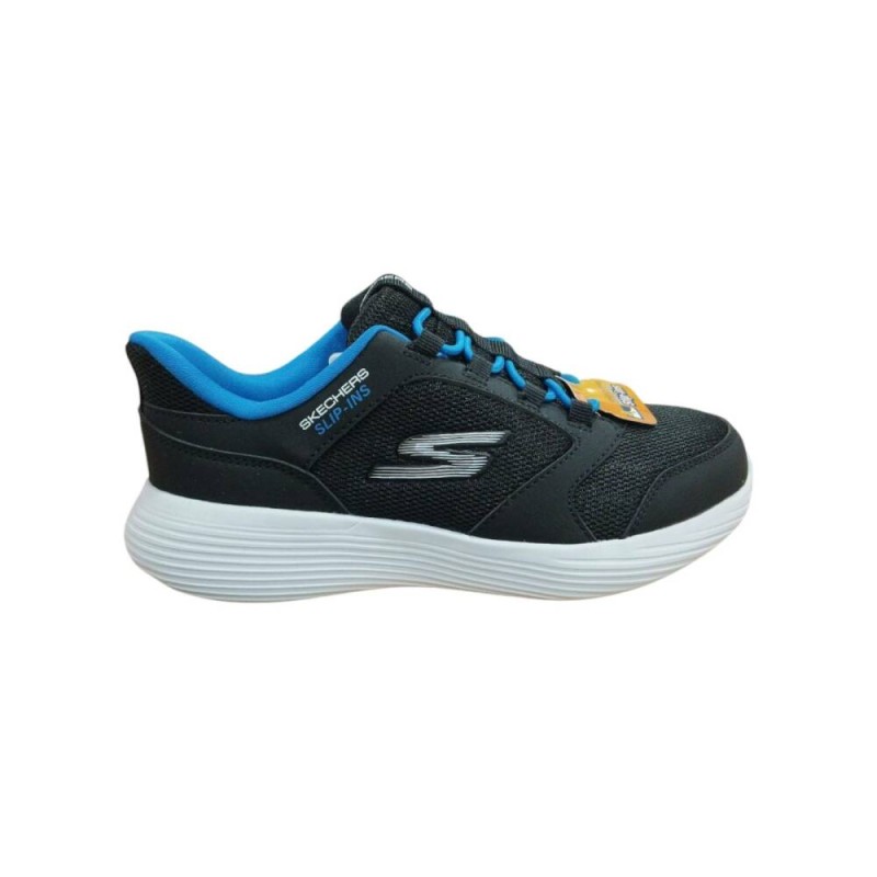 Zapatilla Negra Skechers Negra Jr