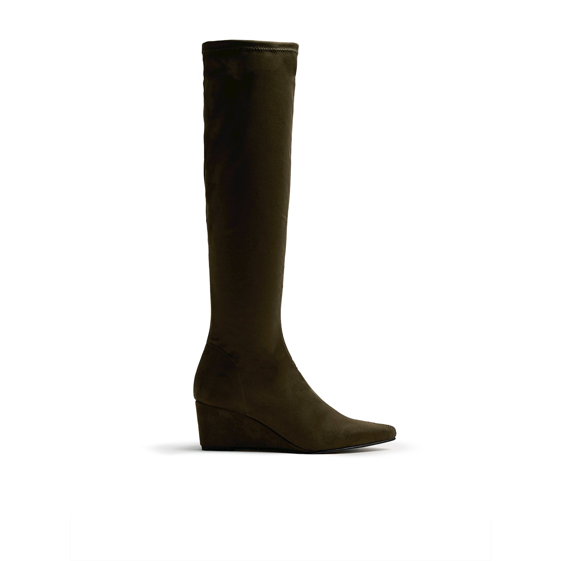 Mustang-MTNG botas de tacón mujer kala beige con cierre cremallera y tipo de puntera afilada