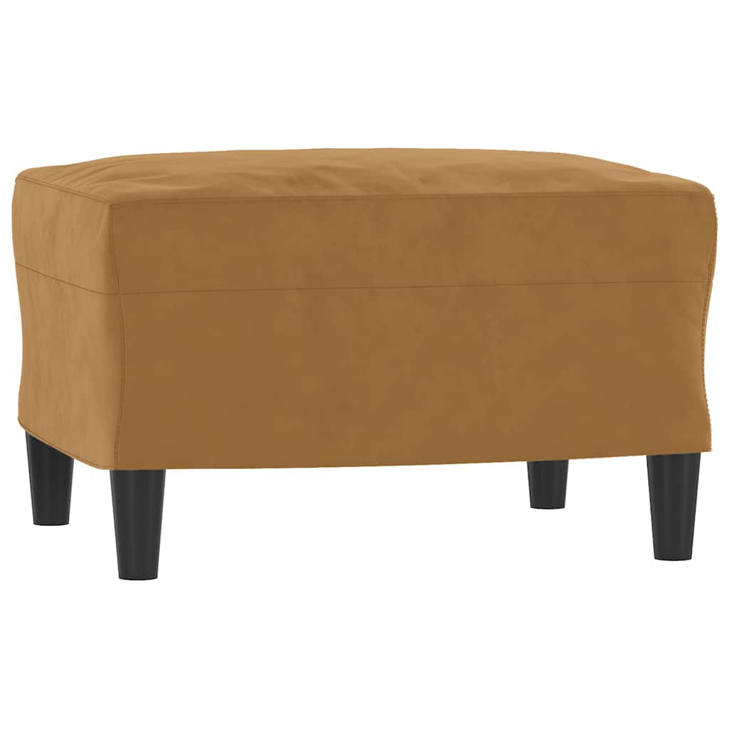 vidaXL Reposapiés de terciopelo 60x50x41 cm en color Amarillo/Crema/Rojo vino tinto y más