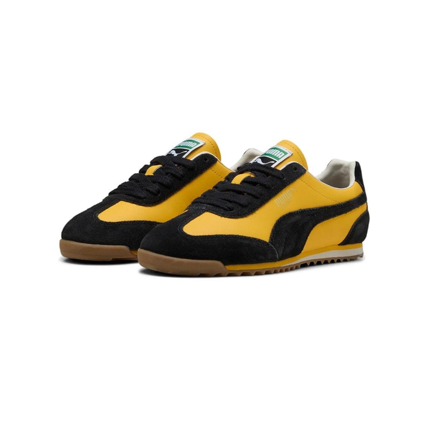 Zapatillas puma arizona retro amarillo negro de hombre.