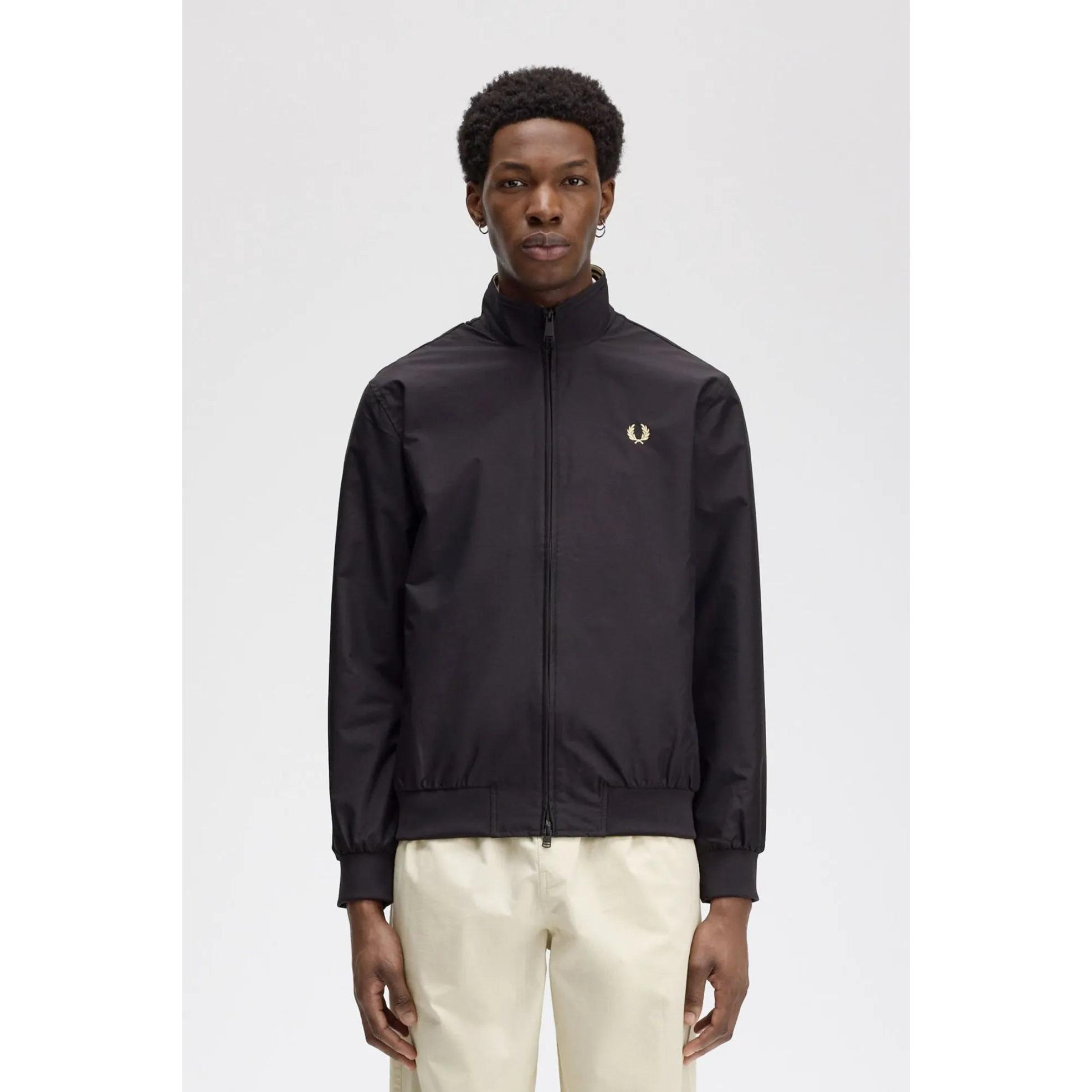 Fred Perry Chaqueta Brentham Hombre Negra XL
