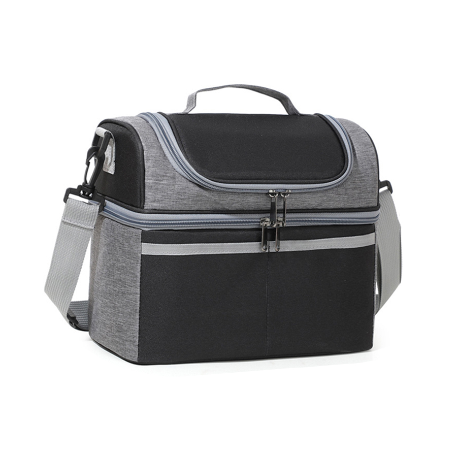 Bolsa Térmica De Almuerzo Multifuncional De Gran Capacidad Oxford Impermeable Con Cierre De Cremallera Portátil Para Picnic Al Aire Libre Y Almacenamiento De Alimentos