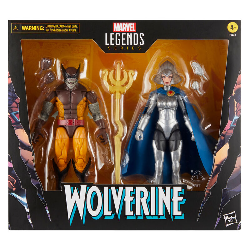 Hasbro – Pack 2 Figuras 15 cm Lobezno y Lilandra Neramani Marvel Legends Series Hasbro.
