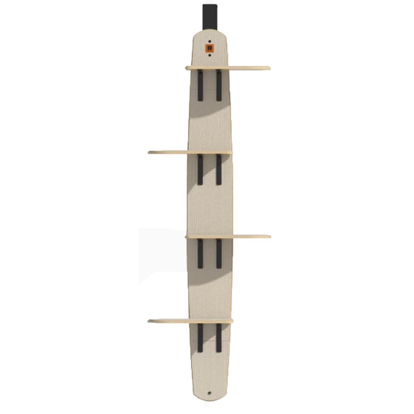 Árbol para Gatos Colgante para Puerta con 4 Niveles, Estantería Vertical para Gatos sin Taladros, Percha y Trepador Sobre la Puerta, Rascador y Zona de Descanso para Gatos de Interior, Ahorra Espacio