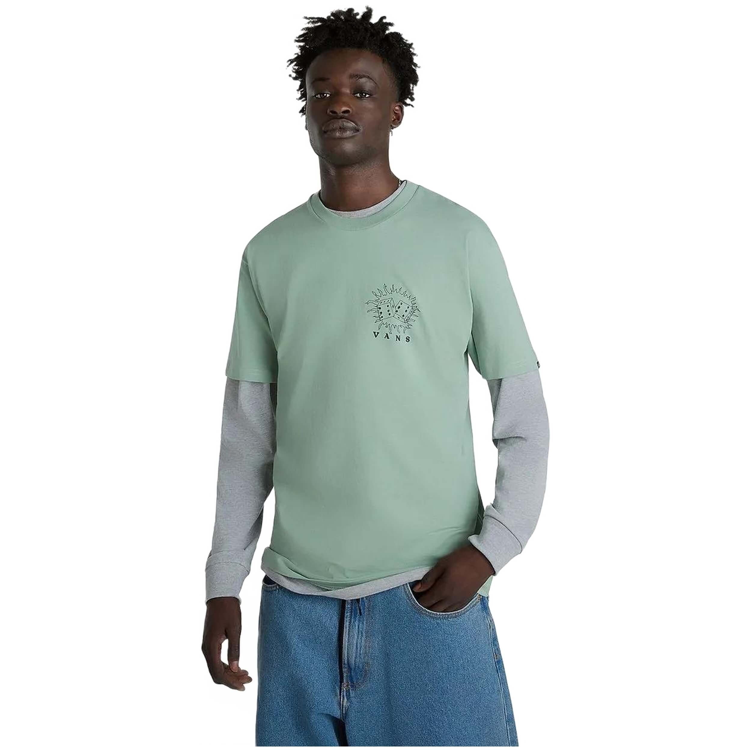 Tops marca Vans modelo Vn000G4Kcjl1 para hombre en color verde