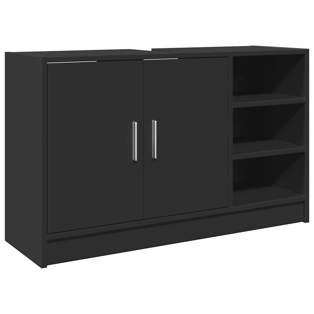 vidaXL Armario de lavabo madera de ingeniería 90x29x55 cm en color Blanco/Gris hormigón/Gris sonoma y más | almacenamiento funcional diseño moderno para baño dormitorio sala