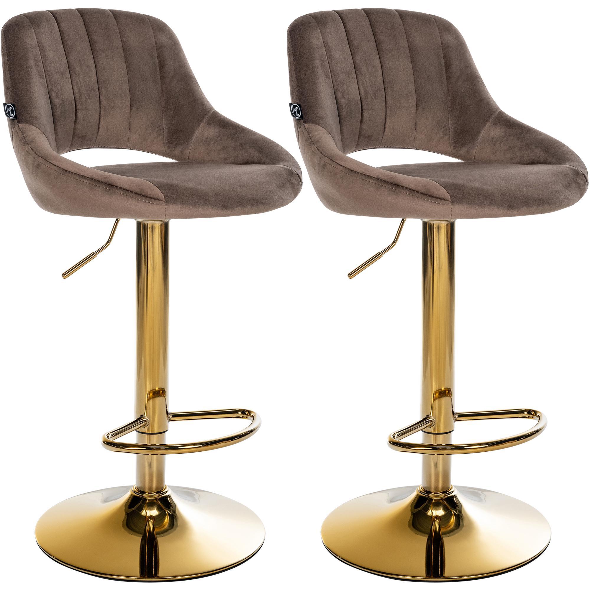 2er Set Barhocker Milet Samt G