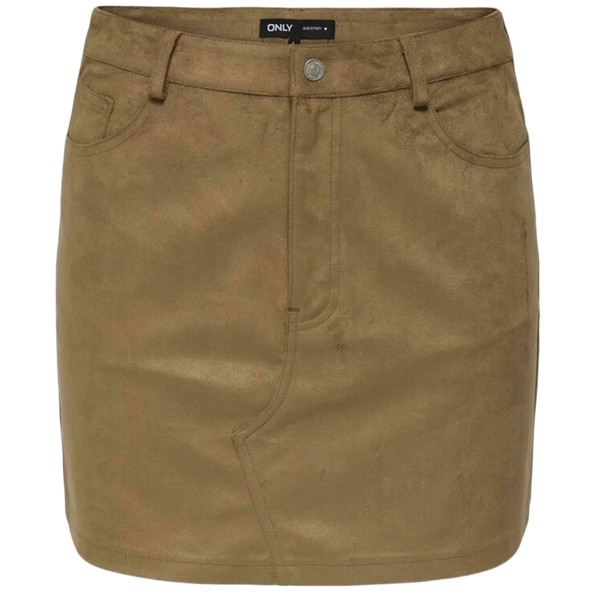 Falda Only modelo 15353153-COGNAC para Mujer en color Marron