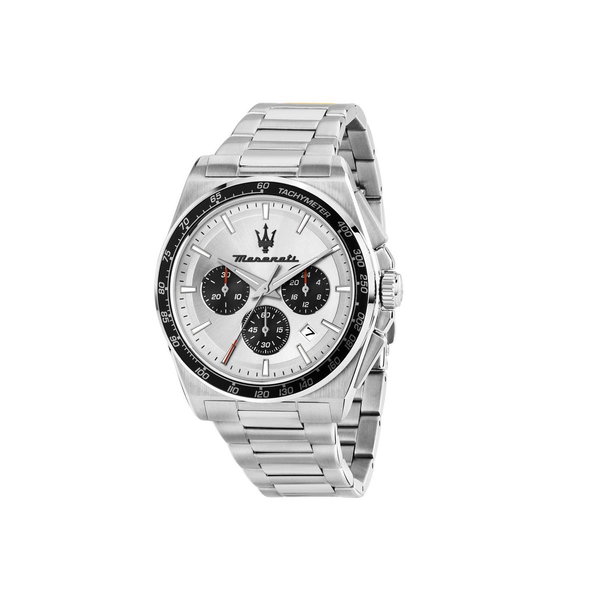 Maserati Reloj Hombre Caja De Acero Pulsera Acero De Color Plata Resistente Al Agua 10 Atm R8873652006