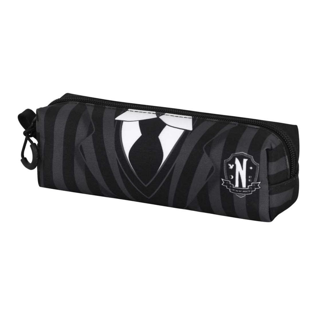 Estuche Portatodo Cuadrado Fan Karactermania Miércoles Wednesday Uniforme 21x8x5.5cm