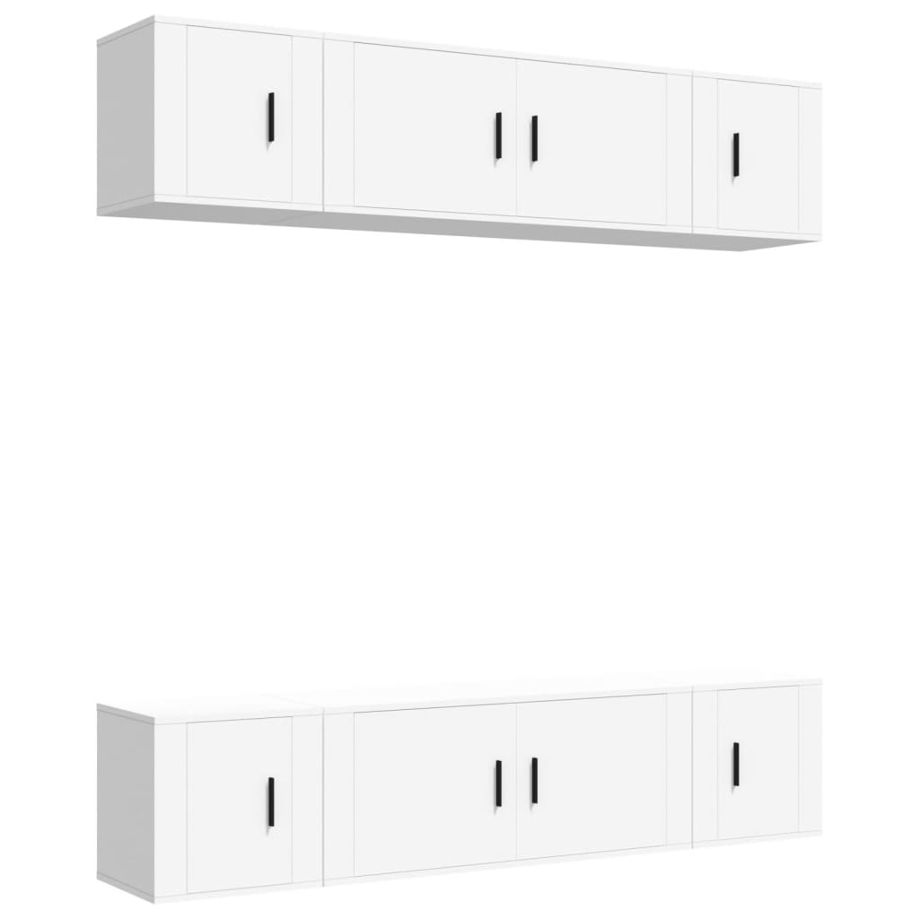 Vidaxl Set de Muebles para TV 6 Piezas Madera Contrachapada