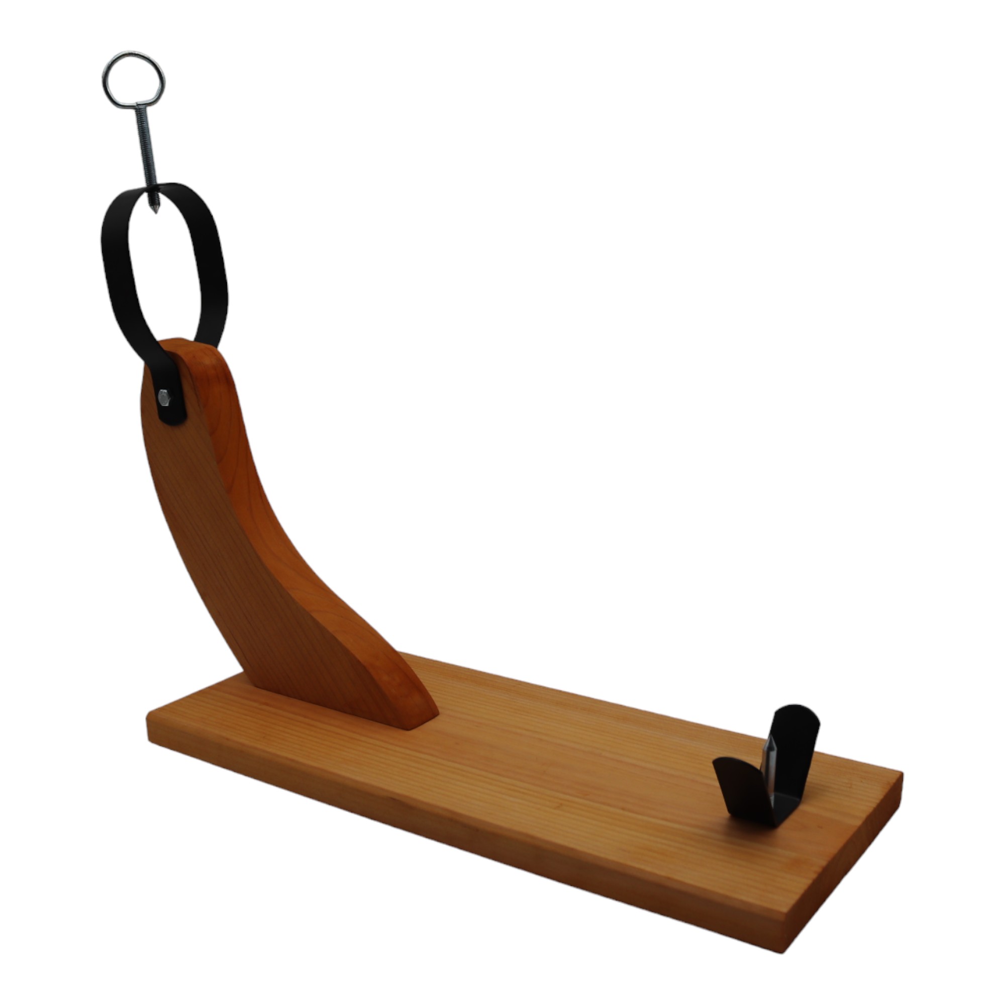 ALLPERCOM  Soporte Jamonero de Madera y Acero Inoxidable FABRICADO EN ESPAÑA INDESUR COCINA. JAMON