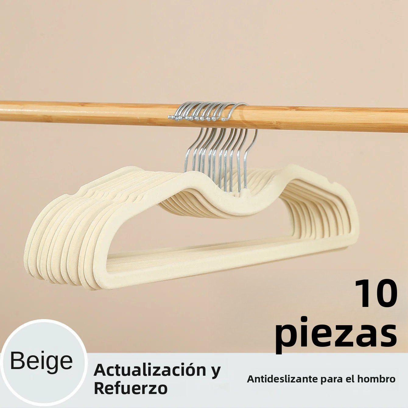 TK 10pcs Portarropas De Tela Antideslizante Espacioso Plástico Con Cuello Corto Elevación Vertical De 2.36 Pulgadas Para Secado De Ropa