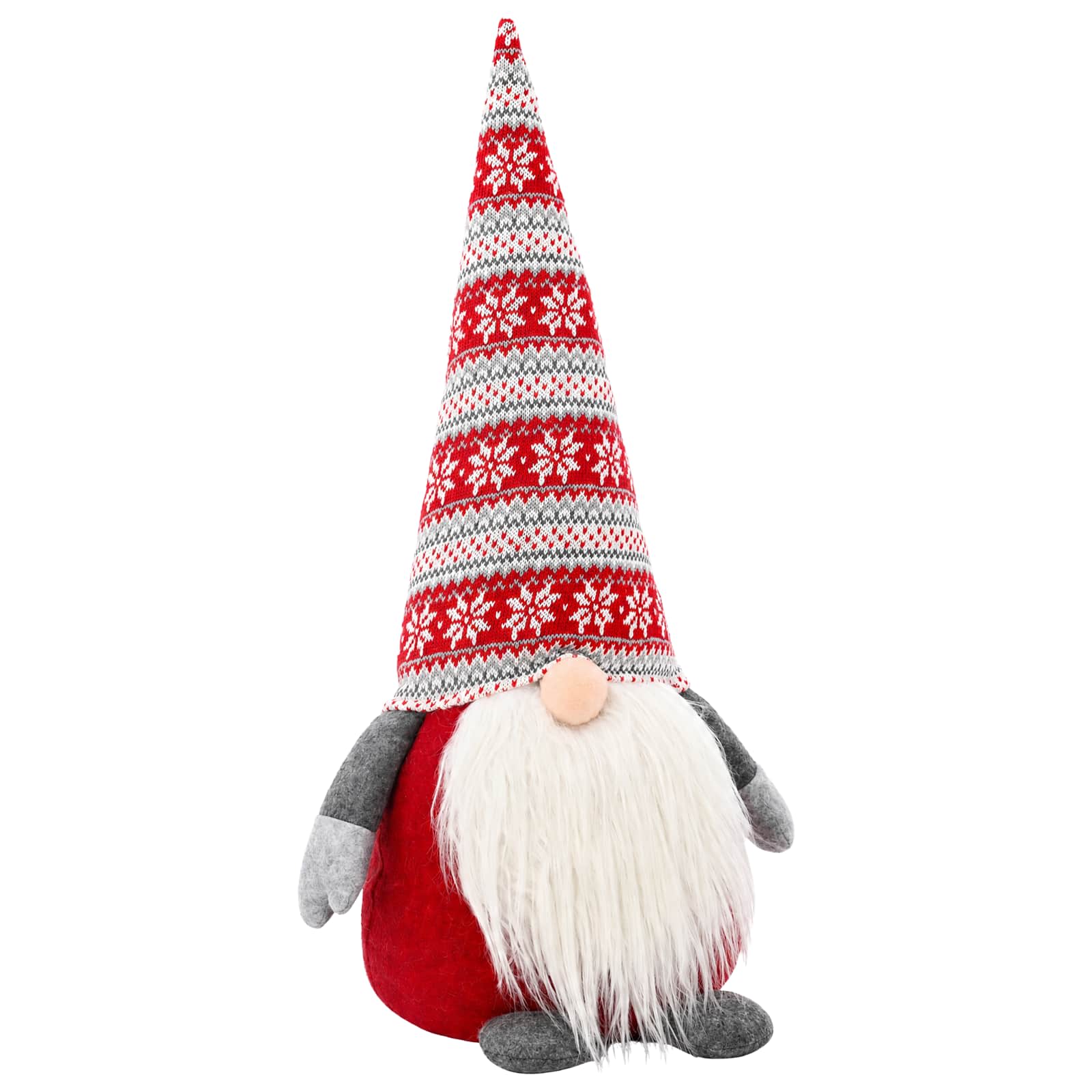 vidaXL Gnomo de Navidad Rojo Poliéster Multitalla