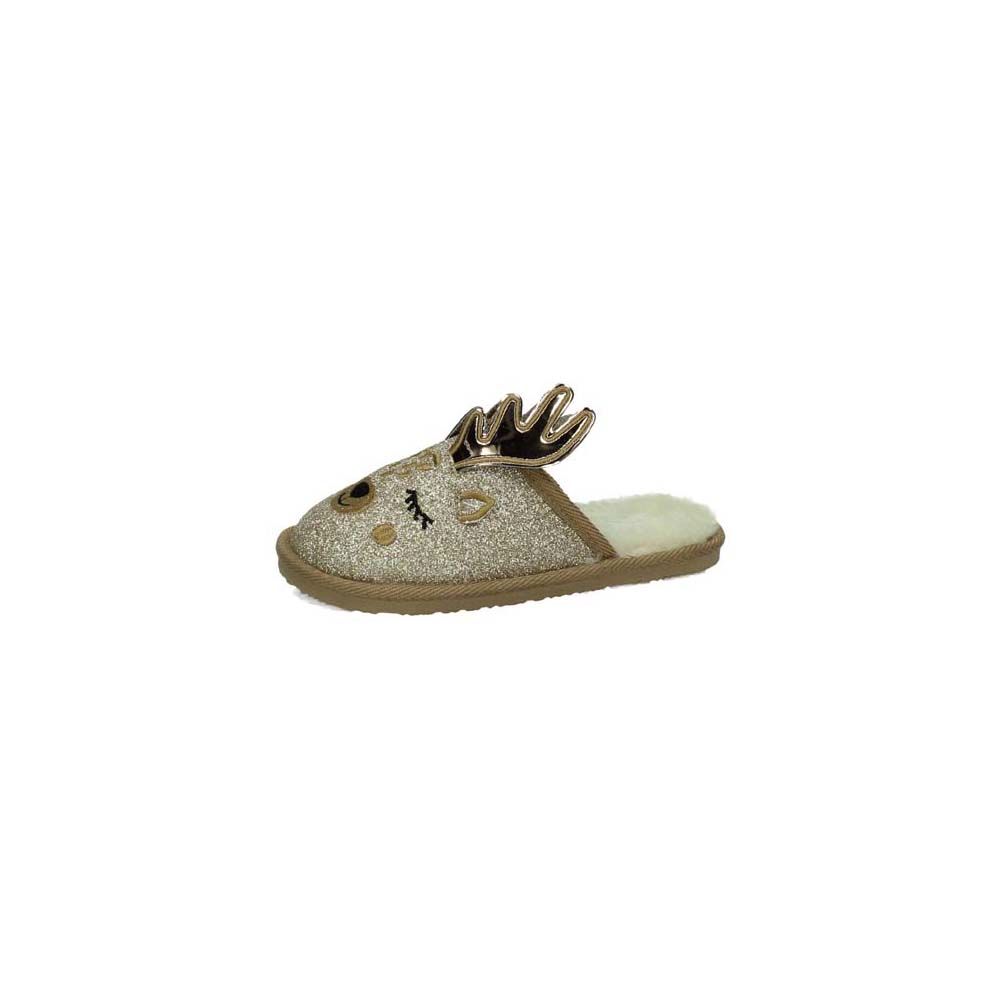 Zapatillas Casa marca CONGUITOS para niña en color marrón. ZAPATILLAS RENO