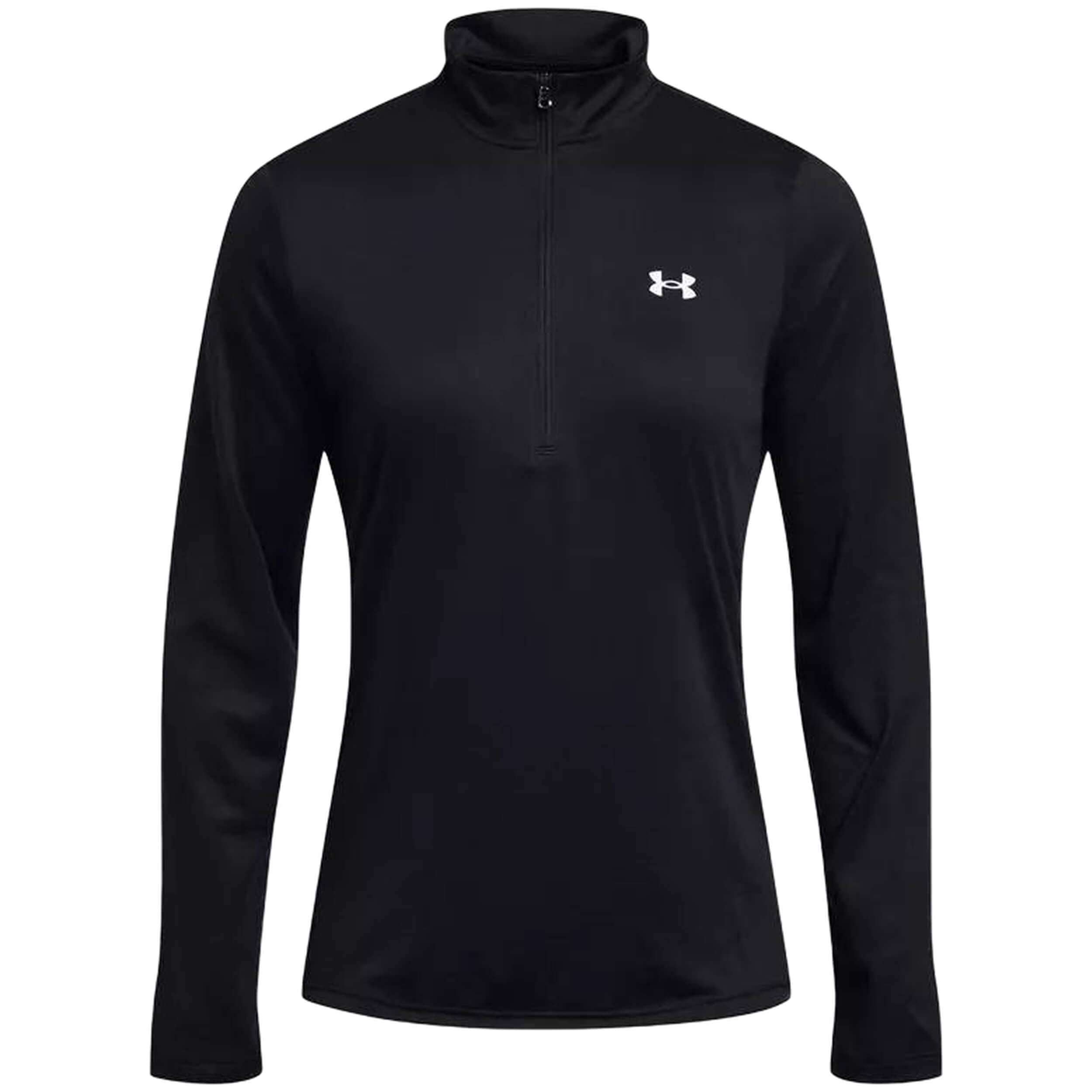 Camiseta De Fitness Under Armour Tech 1/2 Zip- Solid Mujer Negro