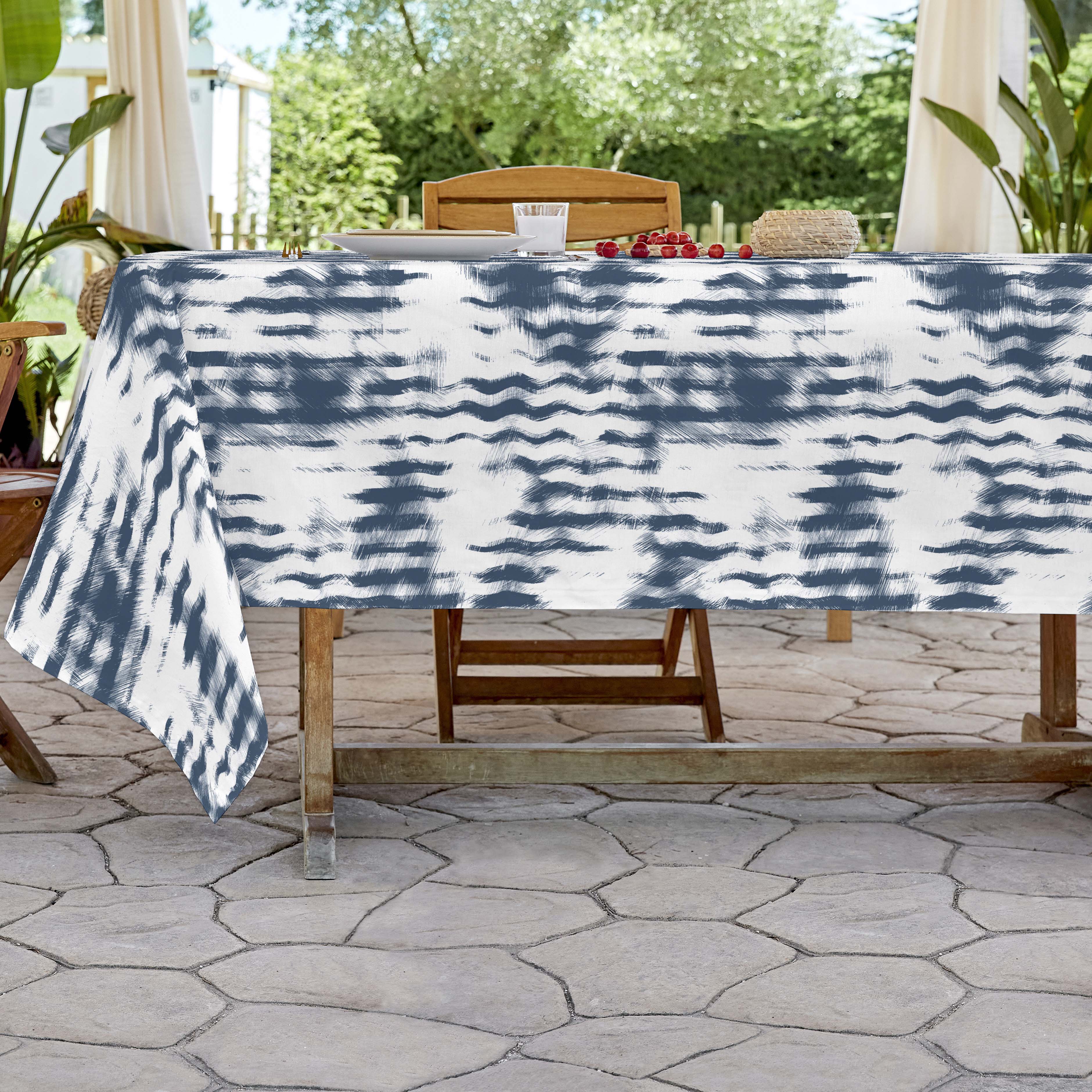SANDAL - Mantel de Tela Estampado y Antimanchas - Mantel para Interior y Exterior - 4 modelos diferentes - Modelos Rayas - 140x200 / 140x250
