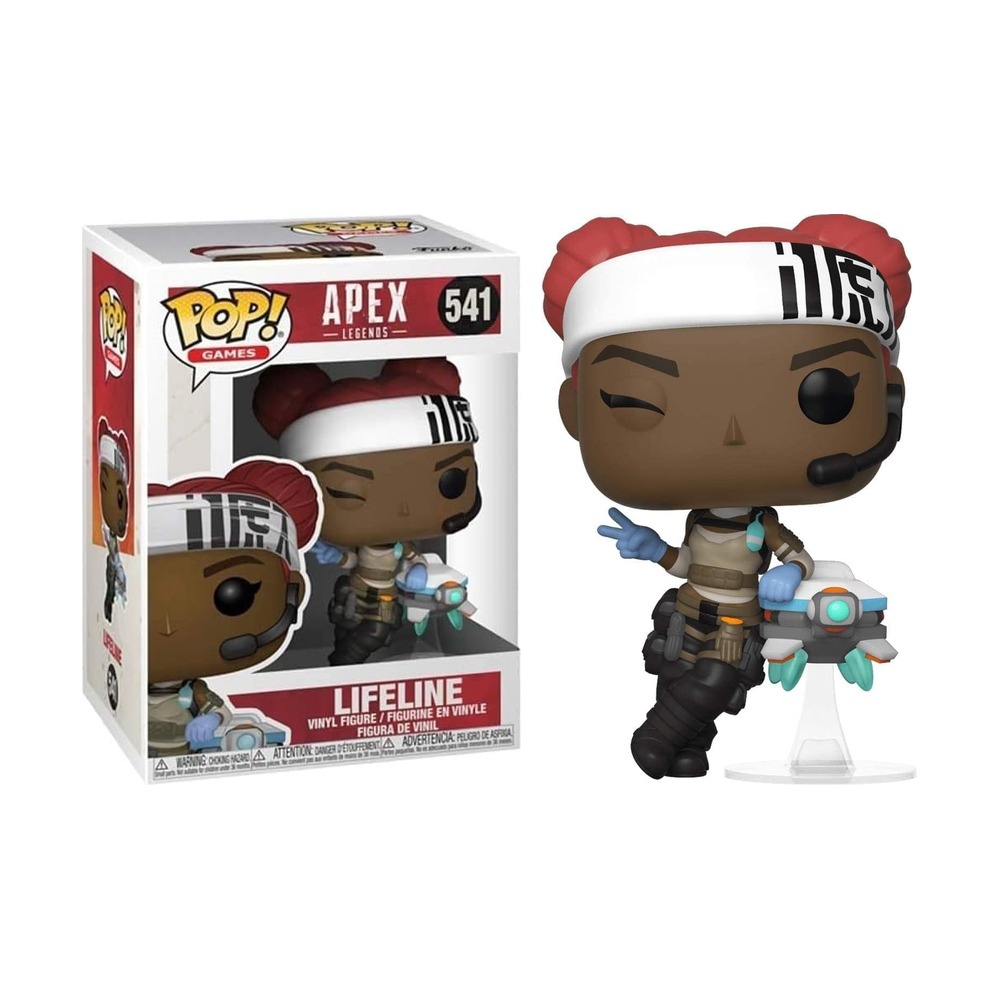 FUNKO POP! APEX LEGENDS - LIFELINE, 43285, Nº 541, TIENDA CON LICENCIA OFICIAL, FIGURA, JUGUETE, CABEZÓN, VINILO, MUÑECO, VIDEOJUEGO