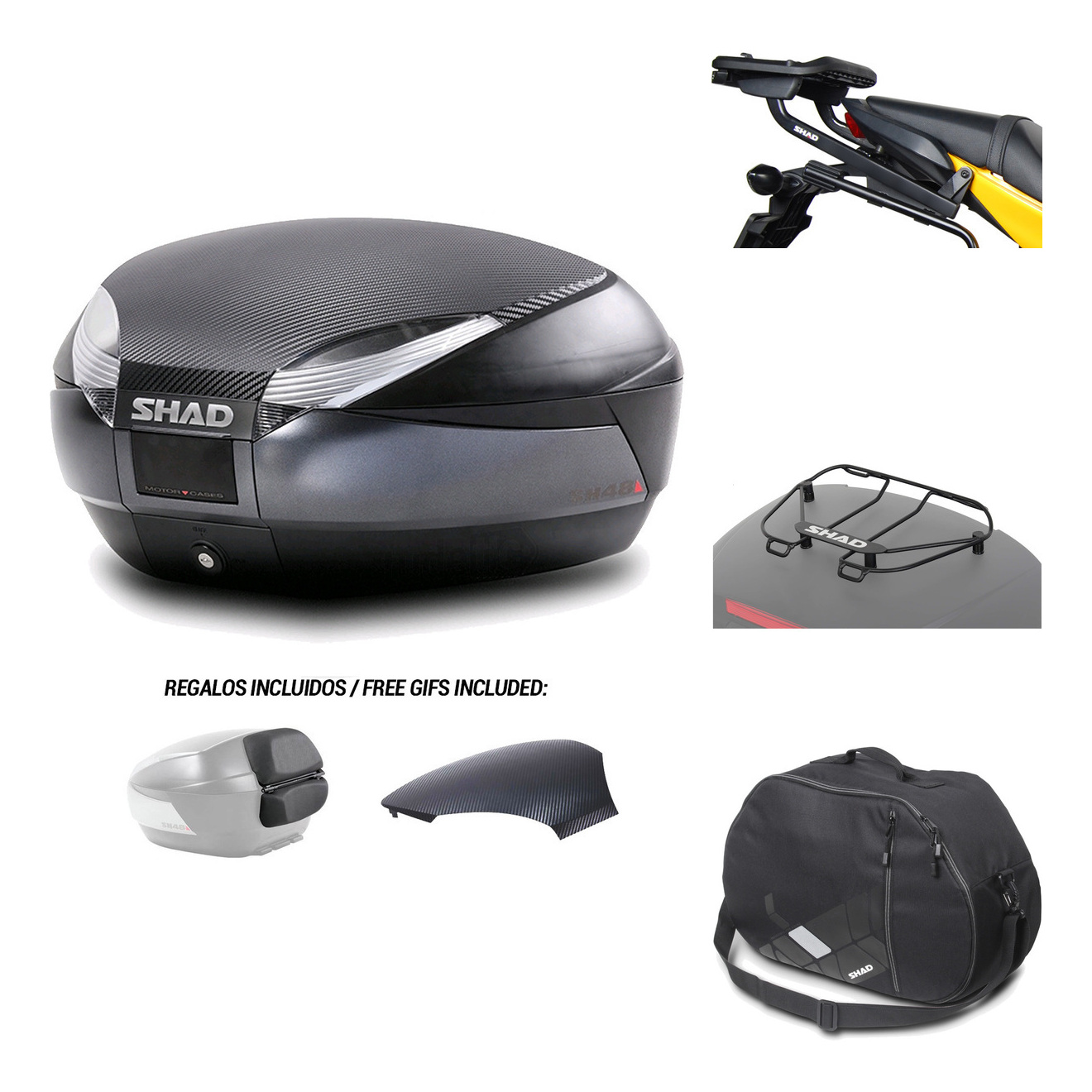 Baul Trasero + Herraje Montaje + Accesorios Sh48 KIT-181471