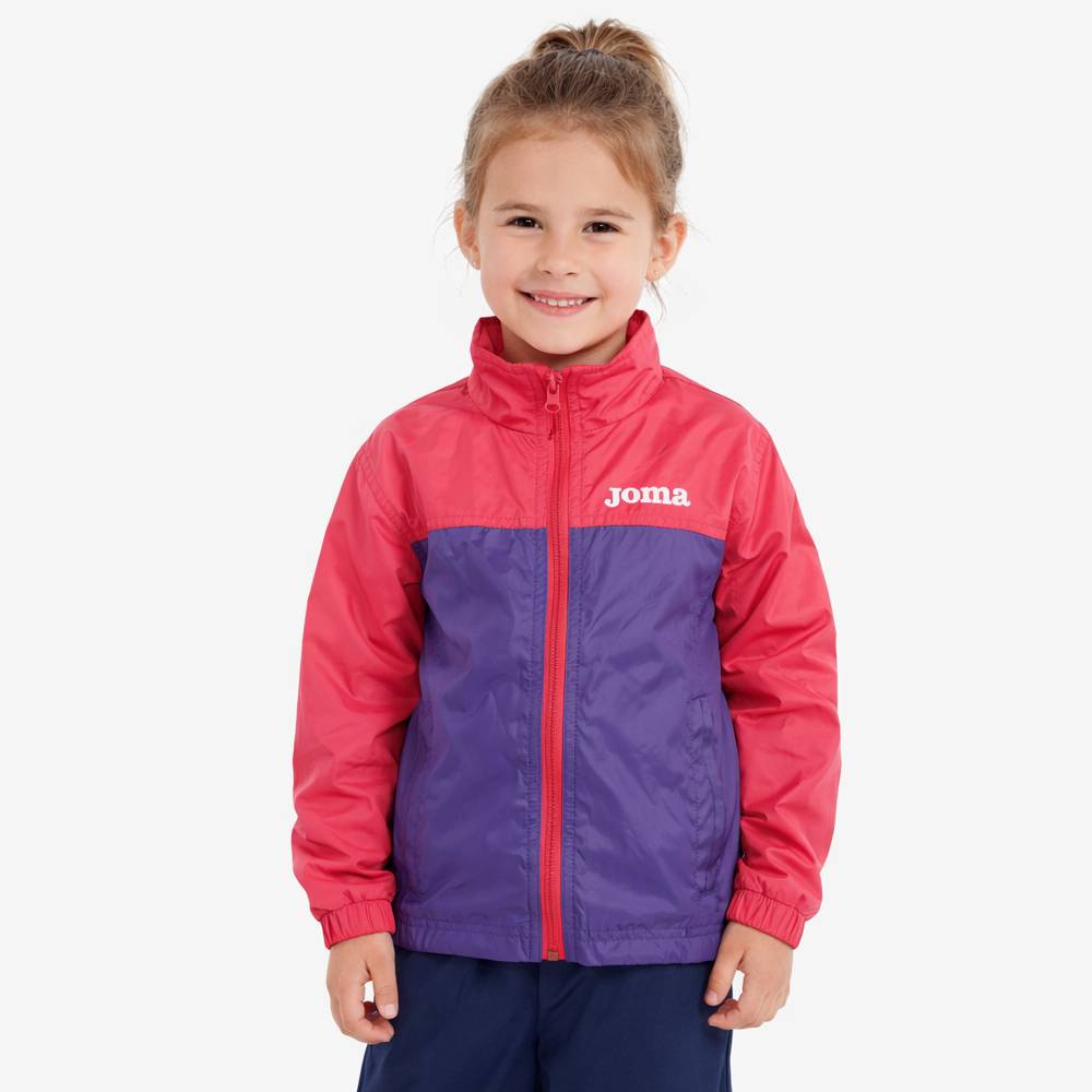 CHUBASQUERO JOMA NIÑA MORADO ROSA 9016.23.7014 | IMPERMEABLE CORTAVIENTOS INFANTIL