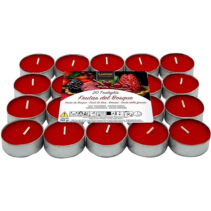 Velas Decorativas Aromáticas, Velas de Té Perfumadas, Paquete de 20Uds, 60Uds,100Uds de  Velas Aromáticas, Ambientador de Tea light, Vela de té con Fragancias, 4,5 horas de Largo, para Iluminación, Decoración, Cena Intima, Momentos Románticos, Fiesta