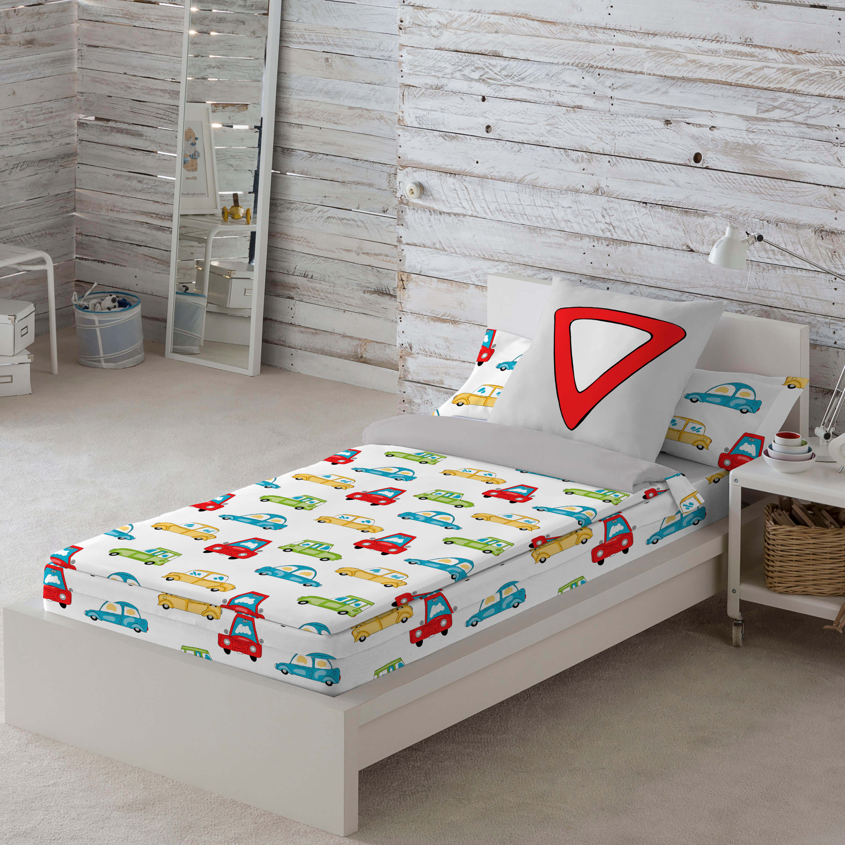 COOL KIDS - Saco nórdico Infantil Estampado 100% Algodón - Con o Sin relleno - Extrasuave - Para Cama de 90 cm - Fabricado en España