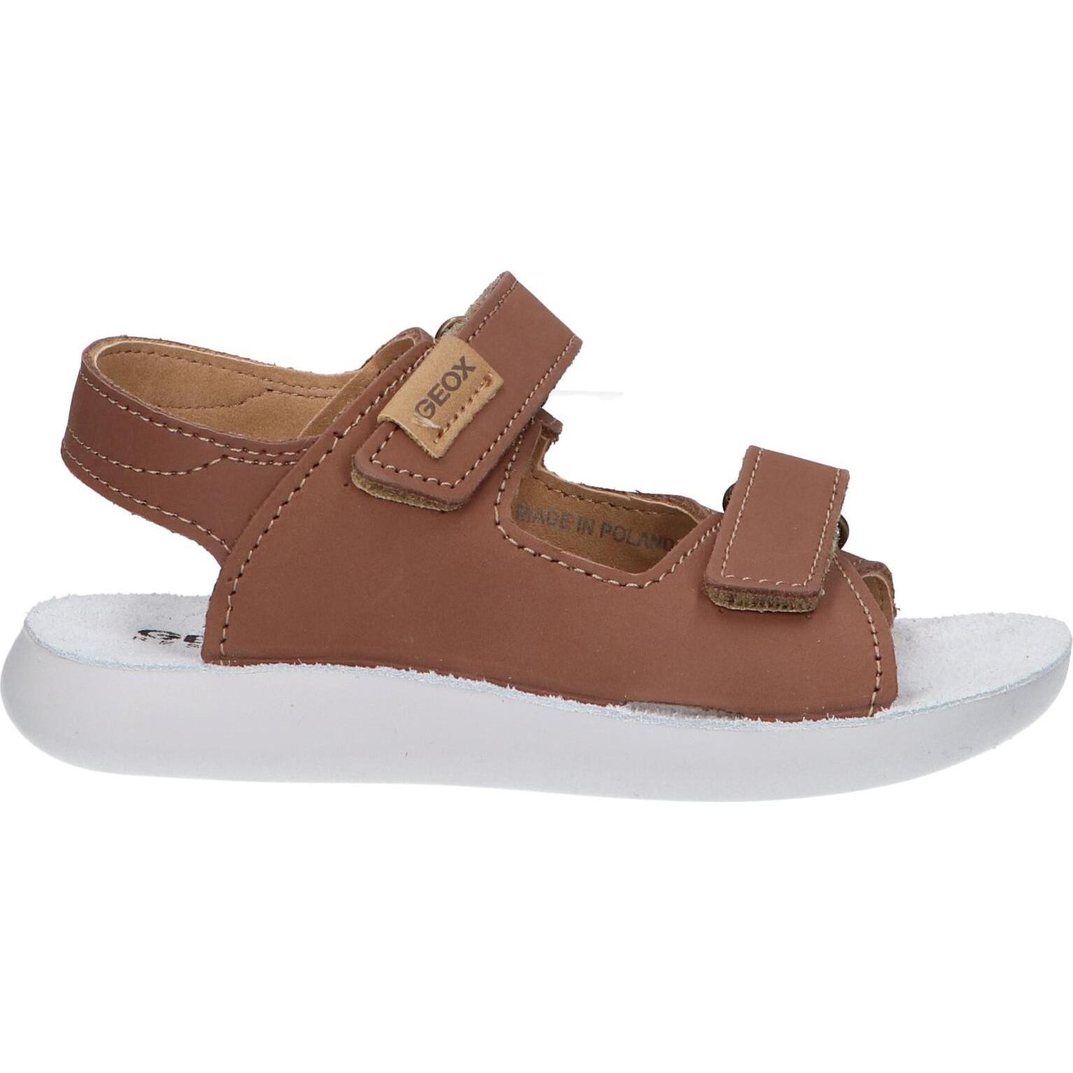 Geox J45GQC 00032 J SANDAL LIGHTFLOPPY boys sandals with breathable imitation leather, cushioned insole, and non-slip flexible sole for spring/summer outdoor activities.