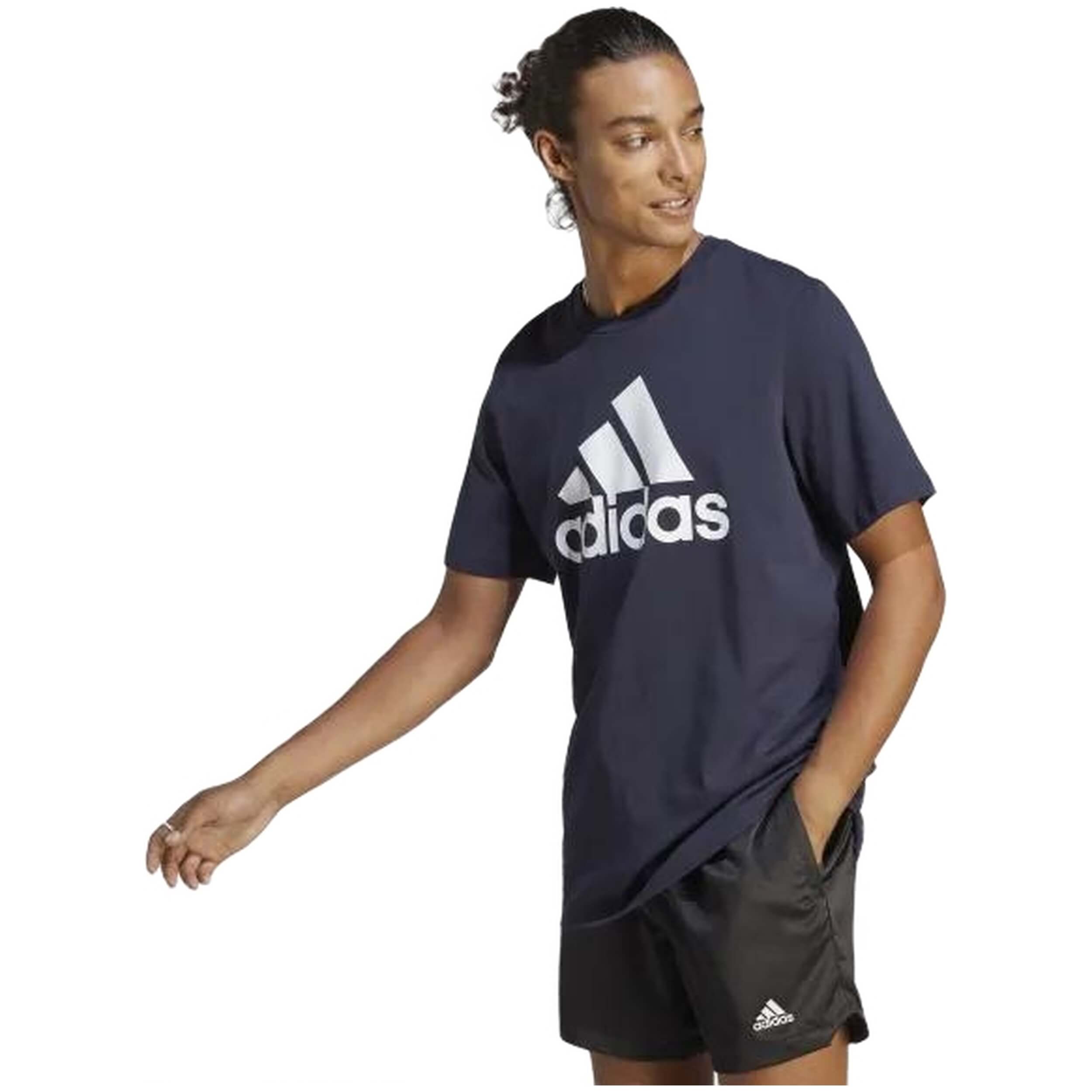 Camiseta De Manga Corta Adidas modelo IC9348 para Hombre en color Azul