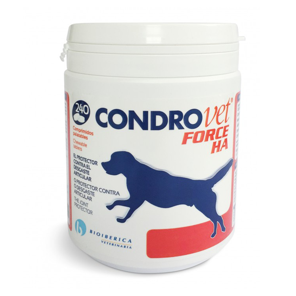 Condrovet Force HA 240 comprimidos en blíster suplemento condroprotector para perros BIOIBERICA