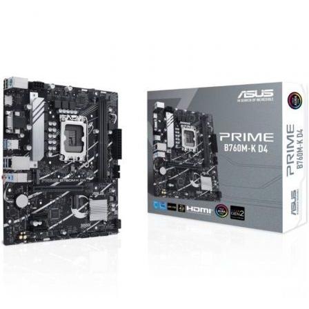 Placa Base Asus PRIME B760M-K D4 Socket 1700/ Micro ATX