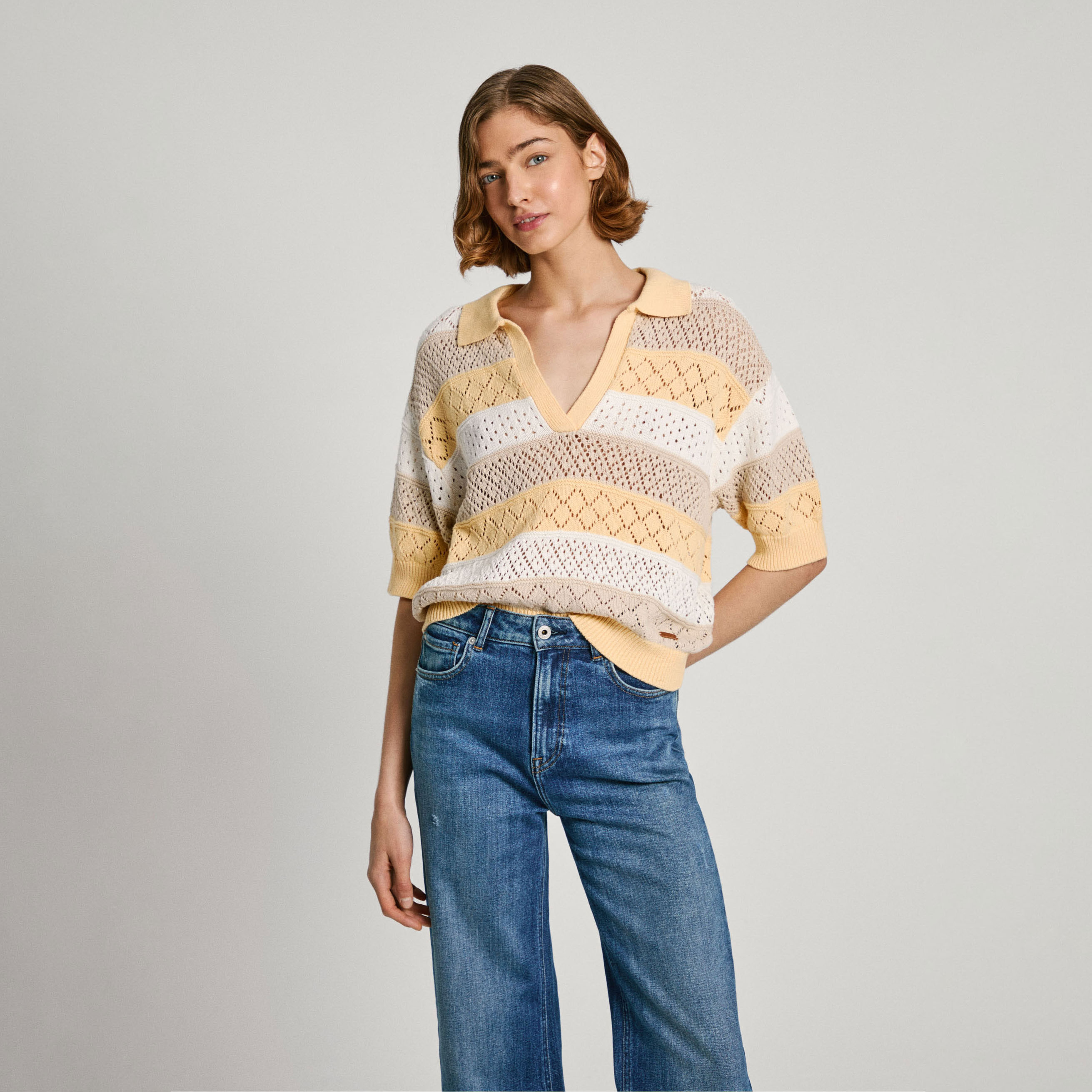 Pepe Jeans Top con rayas PL702168-844 , para Mujer