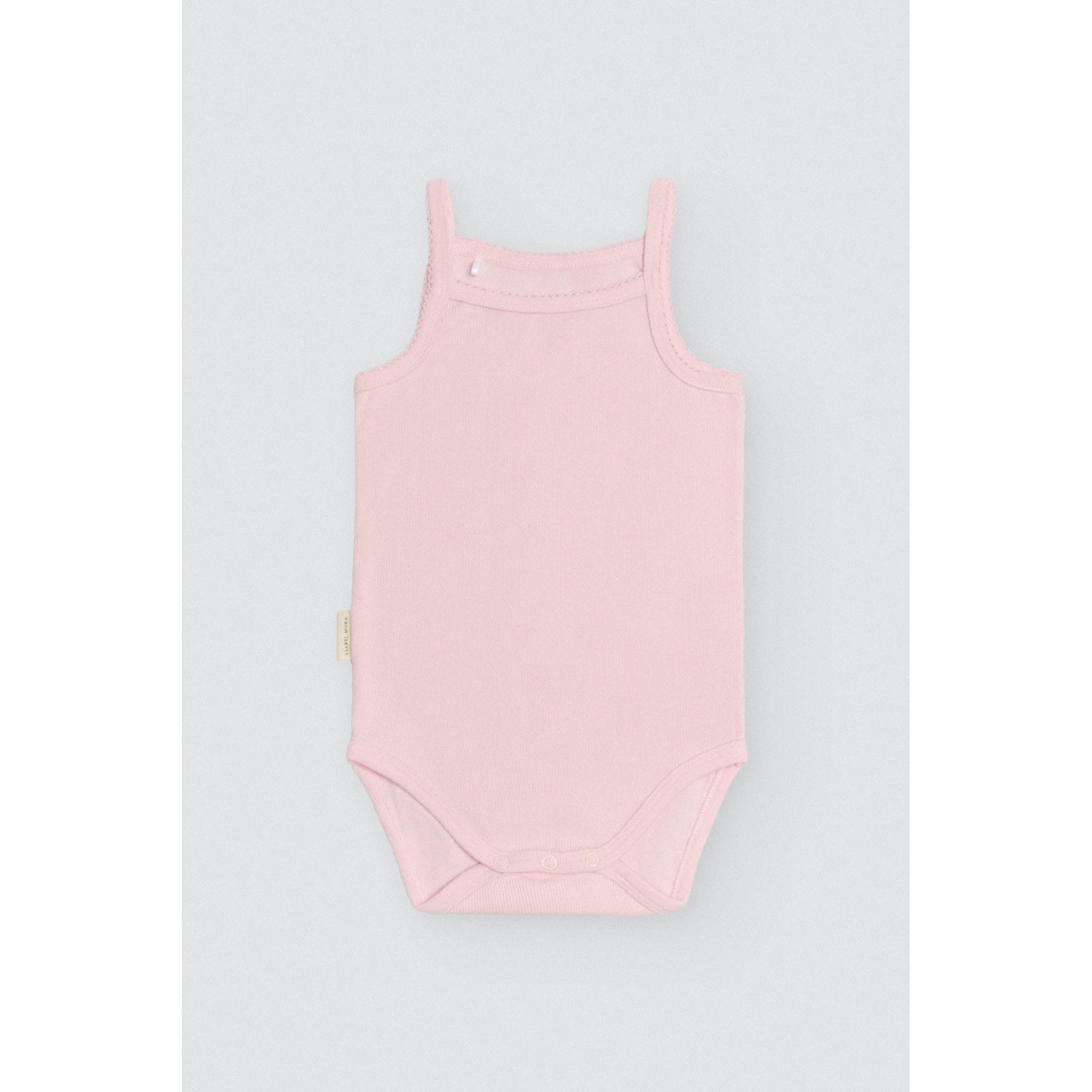 Ysabel Mora - Body bebé básico tirantes finos rosa