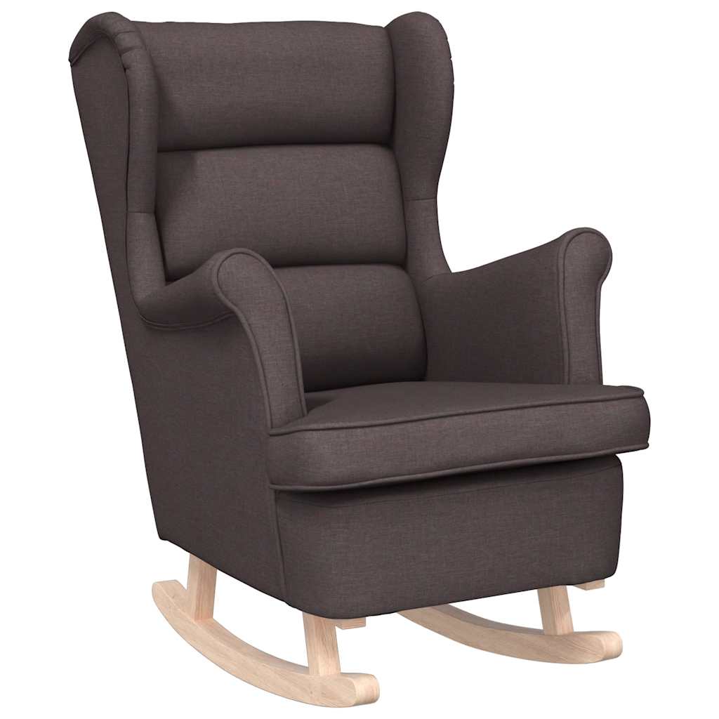 vidaXL Silla mecedora de tela  74x90x102 cm Multicolor