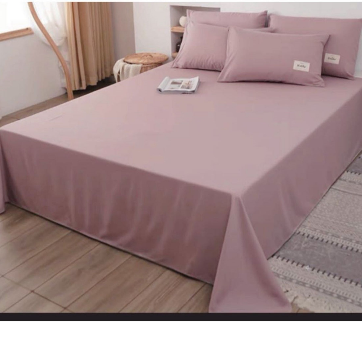 Sábana Encimera  Sábana Encimera de Microfibra Extra Suave Sin Arrugas para Cama de 90/160x250cm 105/170x250cm 135/200x250cm 150/215x250cm 180/245x250cm