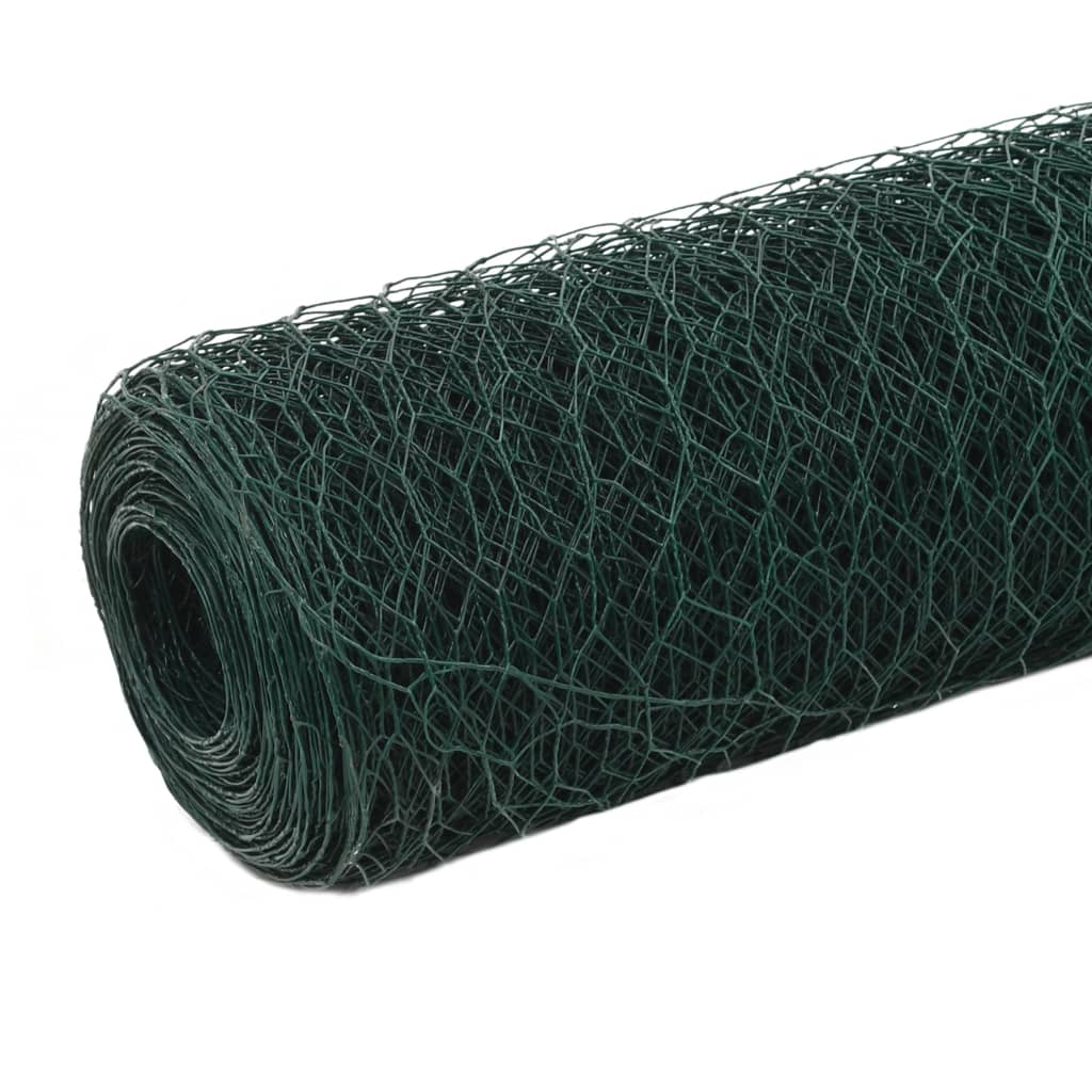 Vidaxl Malla de Alambre para Valla Verde 25x1,5m - Protección para Árboles y Plantas