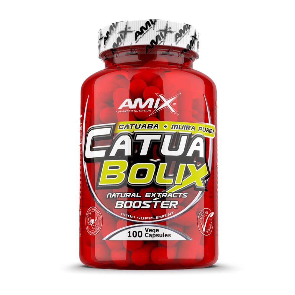 Amix Catuabolix 100 cápsulas - Optimizador Neuromodulador y Androgénico Botánico - Extractos de Catuaba y Muira Puama - Estimulación Dopaminérgica y Vasodilatación