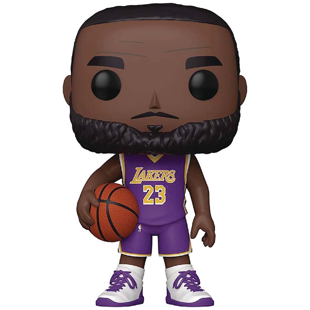 Funko Pop! Lakers-10 NBA 10" Lebron James (Purple Jersey) 98 - Jumbo - Figura de Vinilo Coleccionable