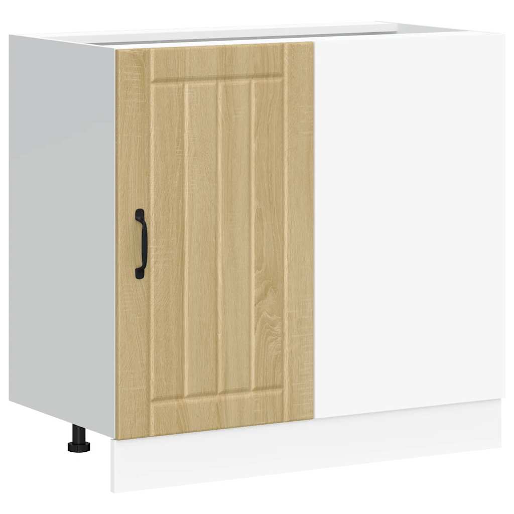 vidaXL Mueble bajo de cocina Lucca madera de ingeniería 86 x 46 x 81.5 cm Multicolor