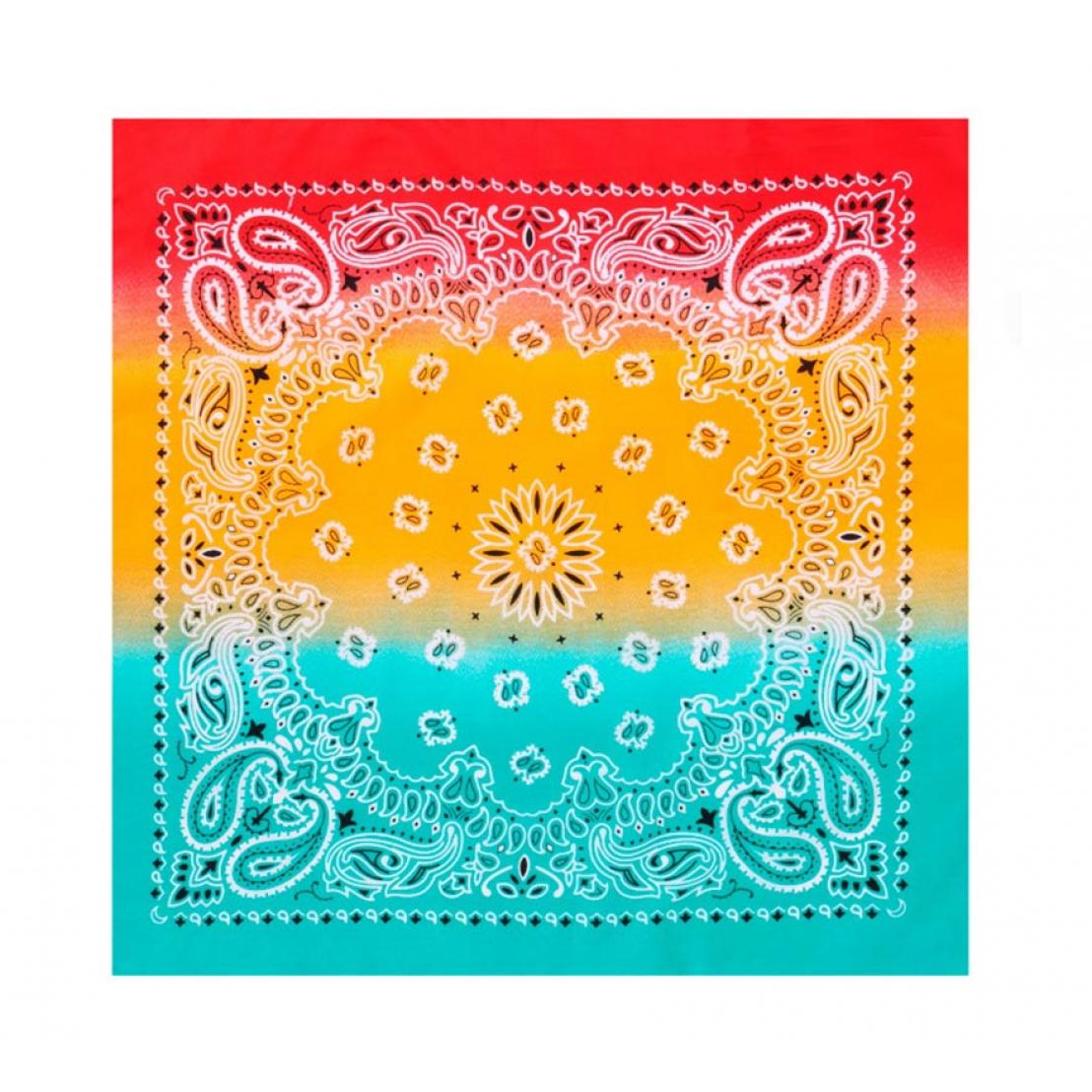 Partilandia Bandana o Pañuelo Paisley Degradado rojo de 54x54 cm