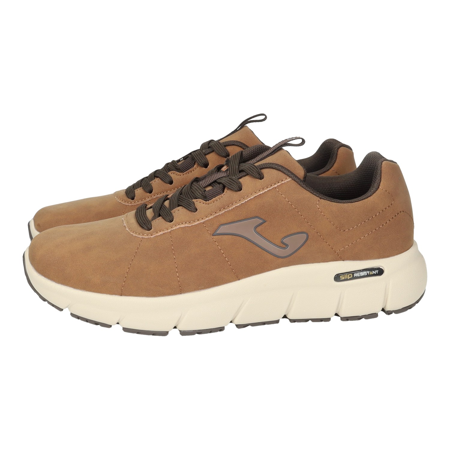 Deportivos marca JOMA para hombre en color marrón. Deportivas casuales Joma con Memory Foam y suela Slip Resistant