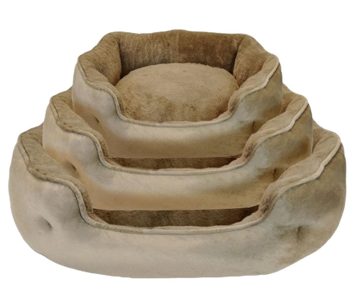 Cama Acolchada para Perros y Gatos – Soporte Suave, Tapizado Resistente y Cubierta Extraíble para Mascotas