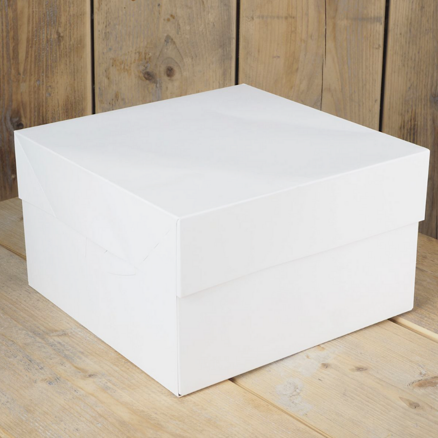 Glotomania Caja para Tarta Blanca Funcakes - 25 Cm - Protege Tus Tartas